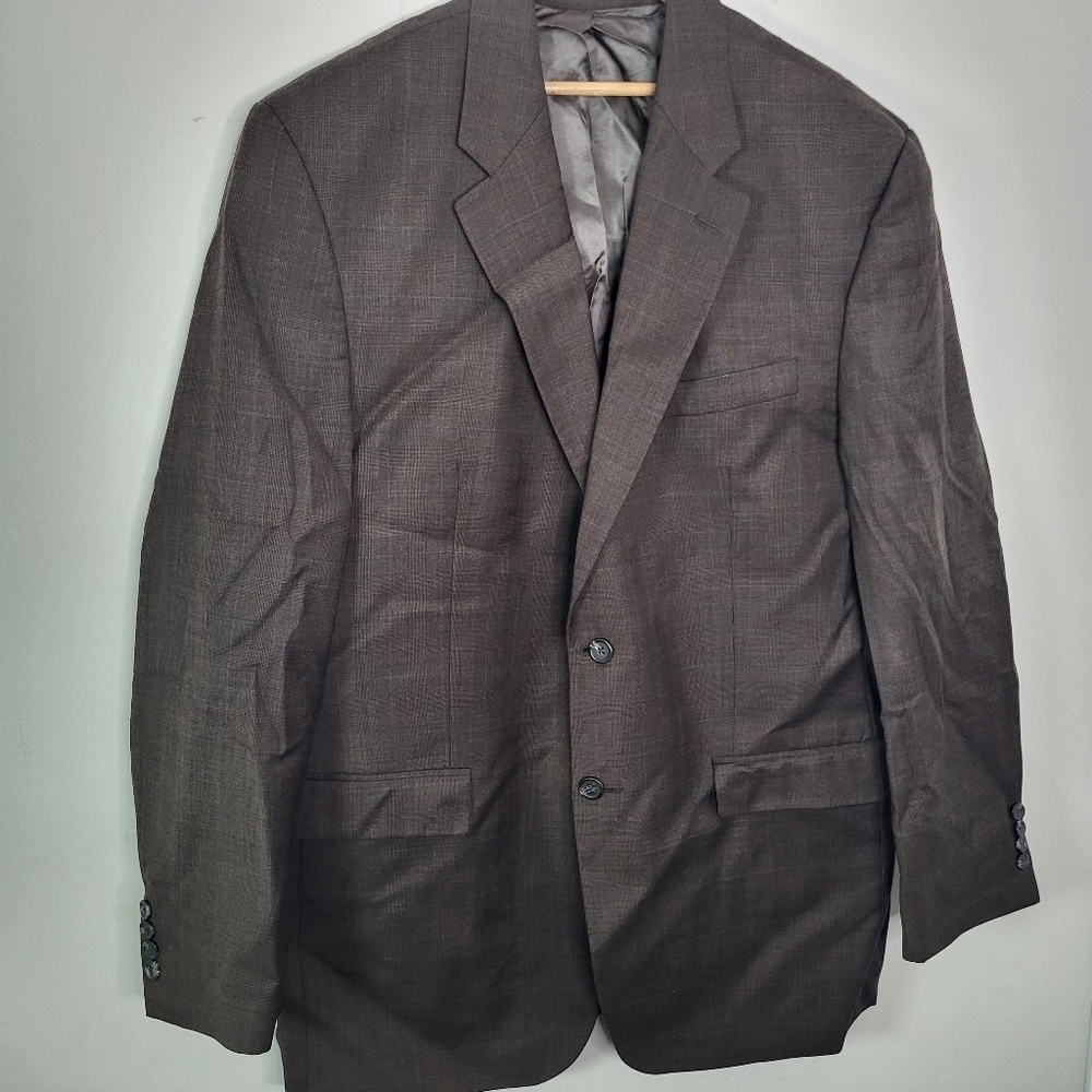 Lauren Ralph Lauren 100% Wool Men's Classic Brown Blazer SZ 44L Vintage